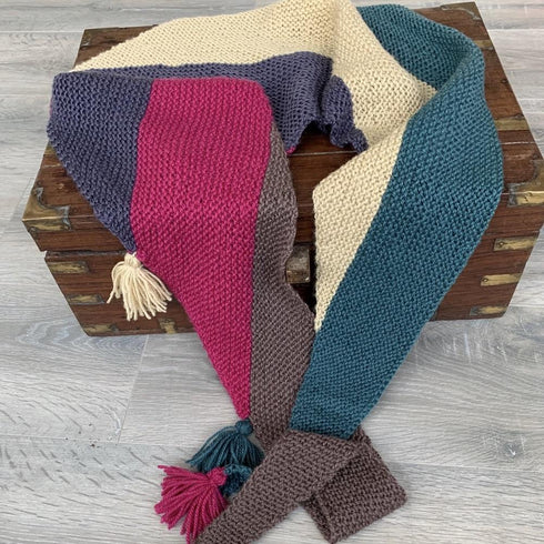 Erika Knight: Knit Kit Color Blocking Shawl MYSORE ENG