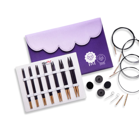 Knit Pro: J’adore Cubics ändstickor - Deluxe set