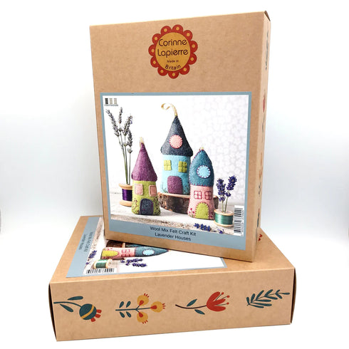 Corinne Lapierre: Lavendel Hus / Lavender Houses Felt Craft Kit