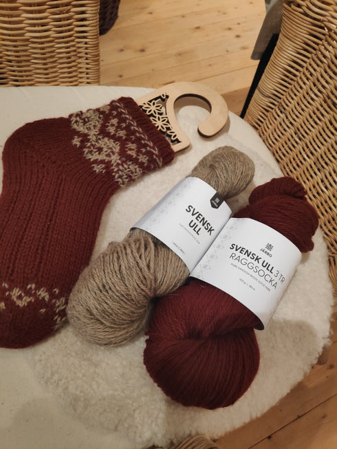 Svensk Ull 3tr Raggsocka 100g
