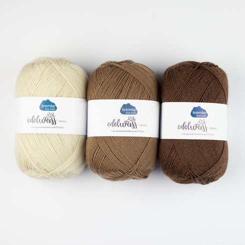Kremke Soul Wool: Edelweiß Classic Sockgarn 100g