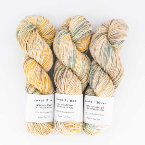 Cowgirlblues NSW Merinogarn DK 100g Handfärgad