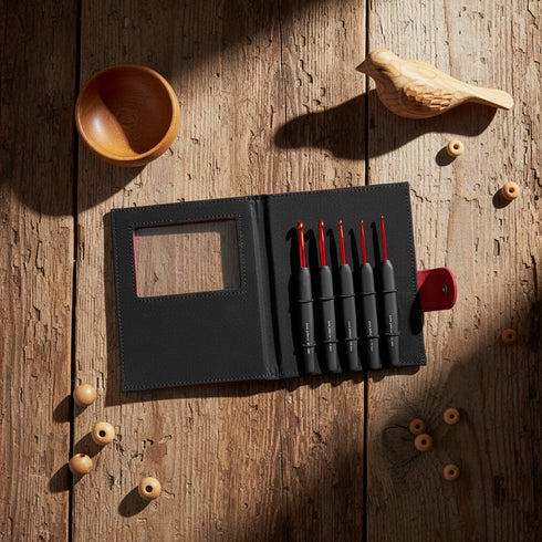 Järbo Röd Virknål Set - Holz