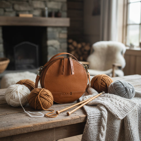 muud Handväska - Gemütliche Strickszene